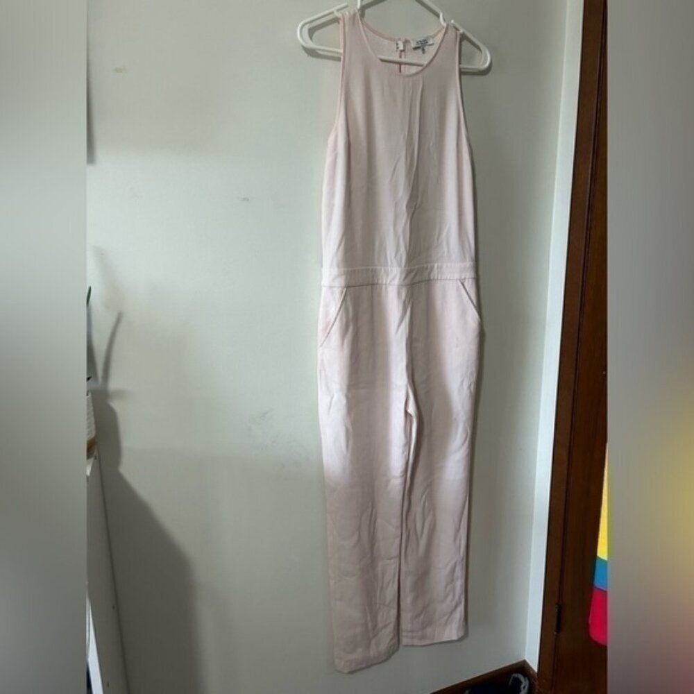 Babaton Branson Sleeveless Pink Jumpsuit